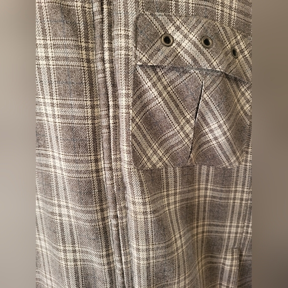 BOARD DOKTER Size S Brown/Beige Plaid Jacket - Picture 2 of 4